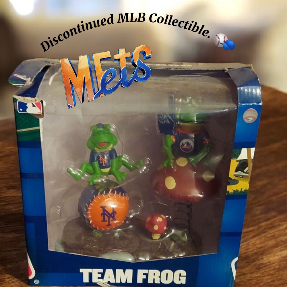 Forever Collectible Brand Mets Team Frog Figurine. 🐸👏🏾🧢⚾